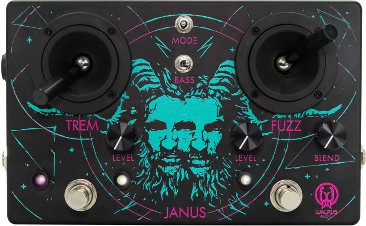 Walrus Audio Janus Fuzz/Tremolo Pedal - Black and Teal Anniversary Edition