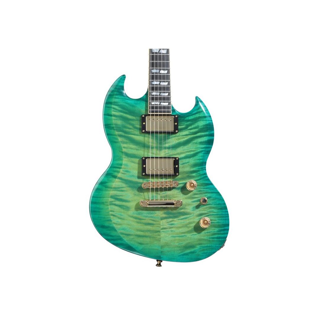 ESP USA Viper Electric Guitar - Lime Burst | Sweetwater
