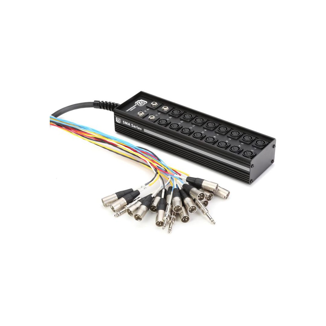 Pro Co SMA1604FBQ-100 SMA Series 16x4 Stage Snake with 1/4 inch