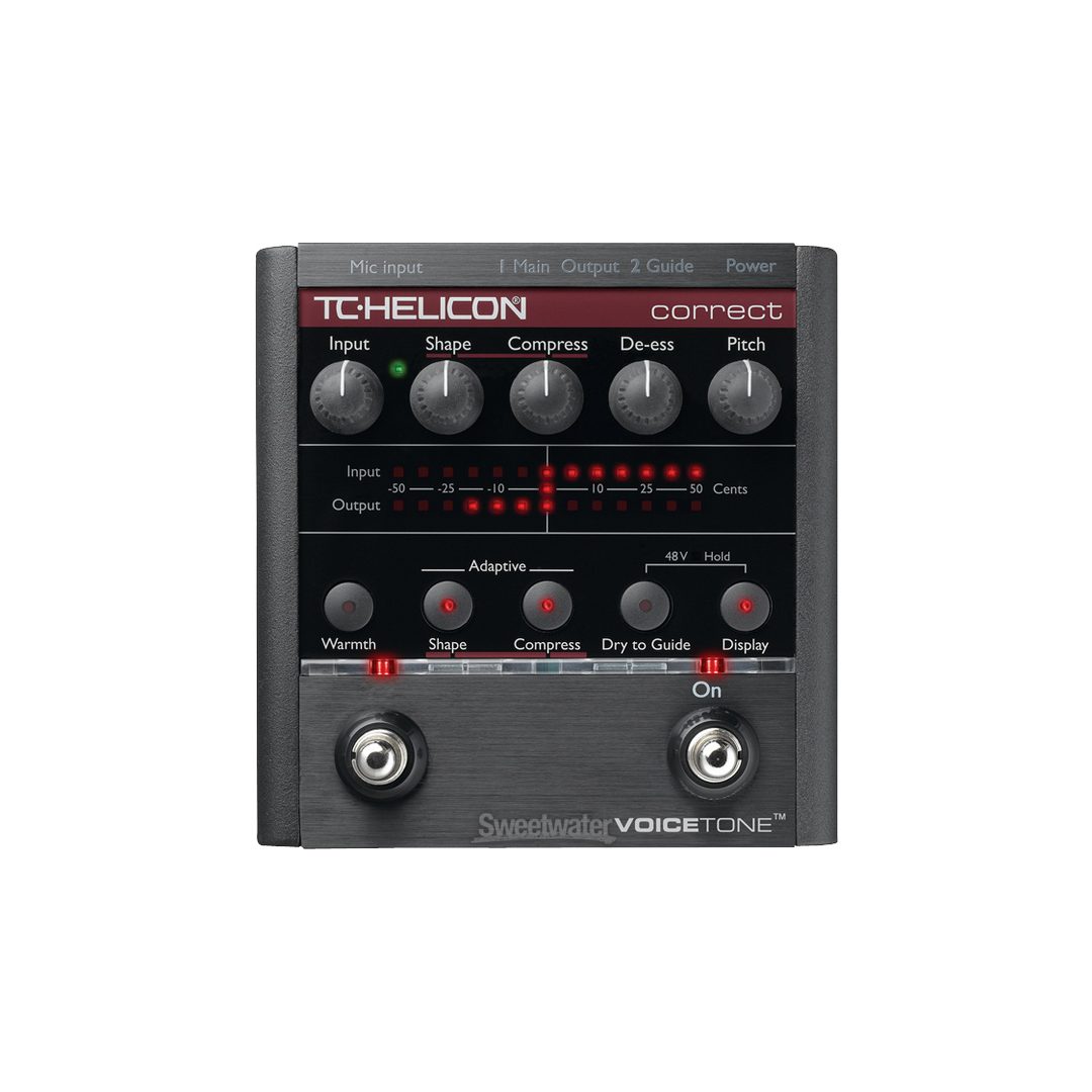TC-HELICON Voicetone Correct エフェクター ボーカル TC-Helicon VoiceTone Correct | Sweetwater