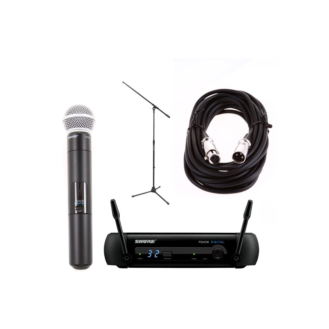 Shure Shure PG58 Wireless Bundle - PGXD System with Stand & Cable