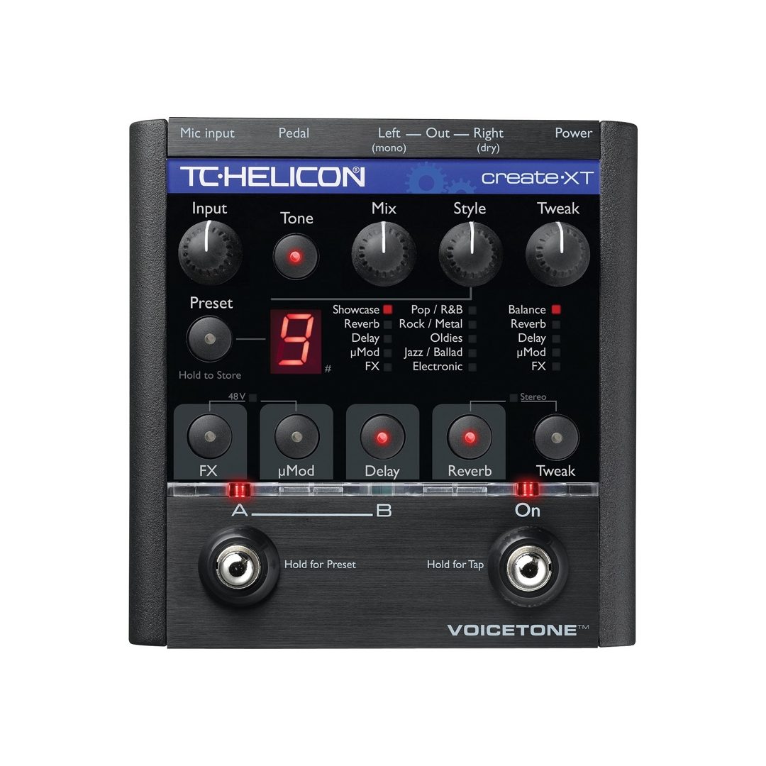 TC-HELICON VOICETONE create ボーカル エフェクター TC-Helicon VoiceTone Create XT Pedal | Sweetwater