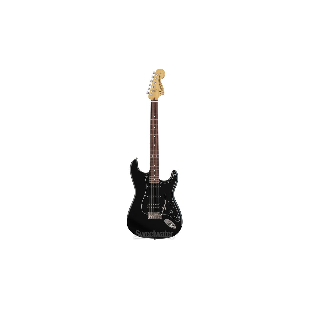 Fender Deluxe Fat Strat - Black | Sweetwater
