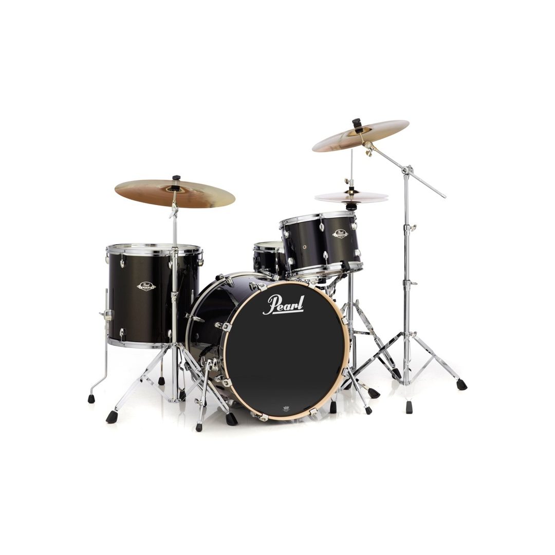 Pearl Export EXX 4-piece Drum Set w/Cymbals - Black Gold Sparkle
