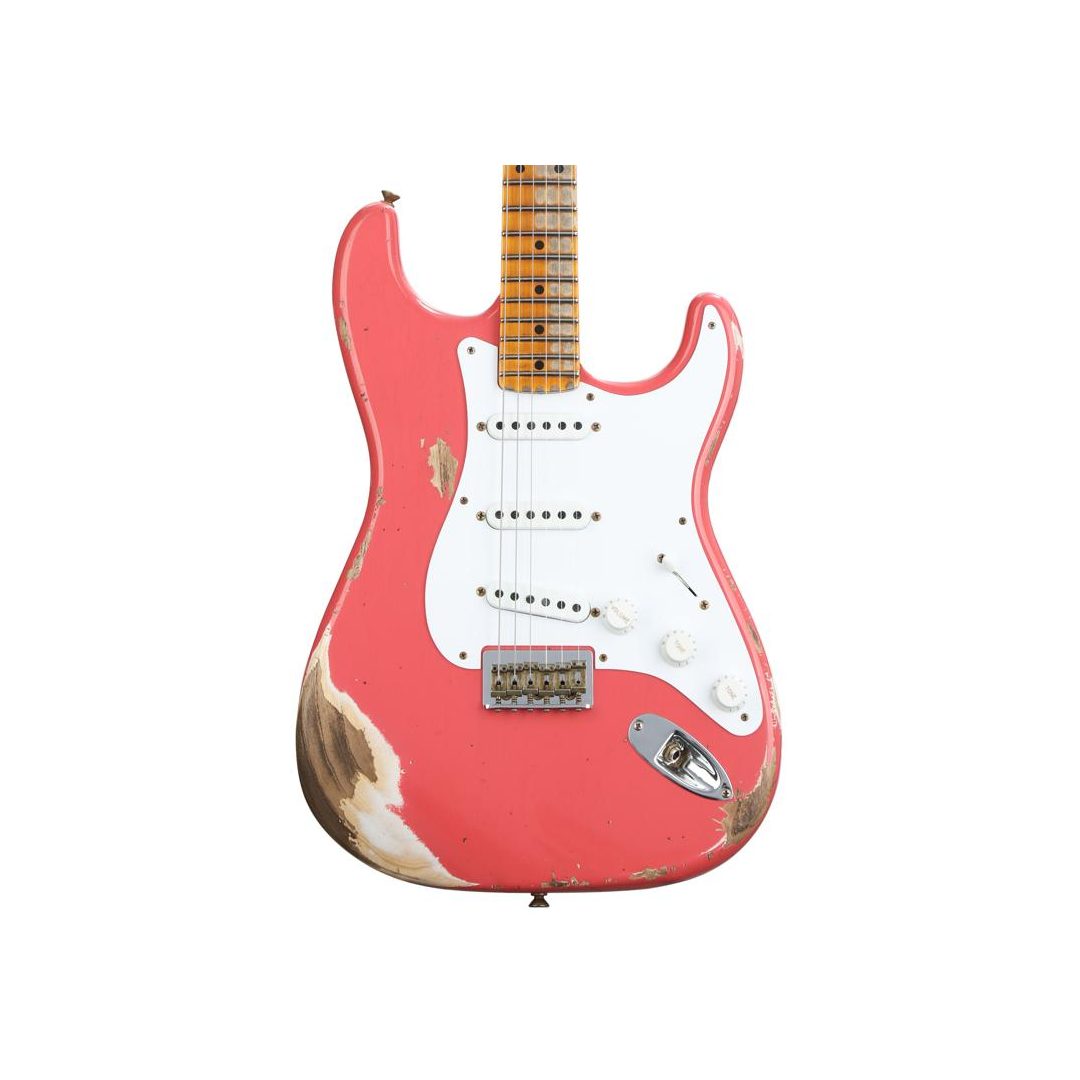 ❖❖ Custom HeavyRelic FiestaRed Strato ❖❖ Fender Custom Shop Limited-edition '54 Stratocaster Hardtail Heavy
