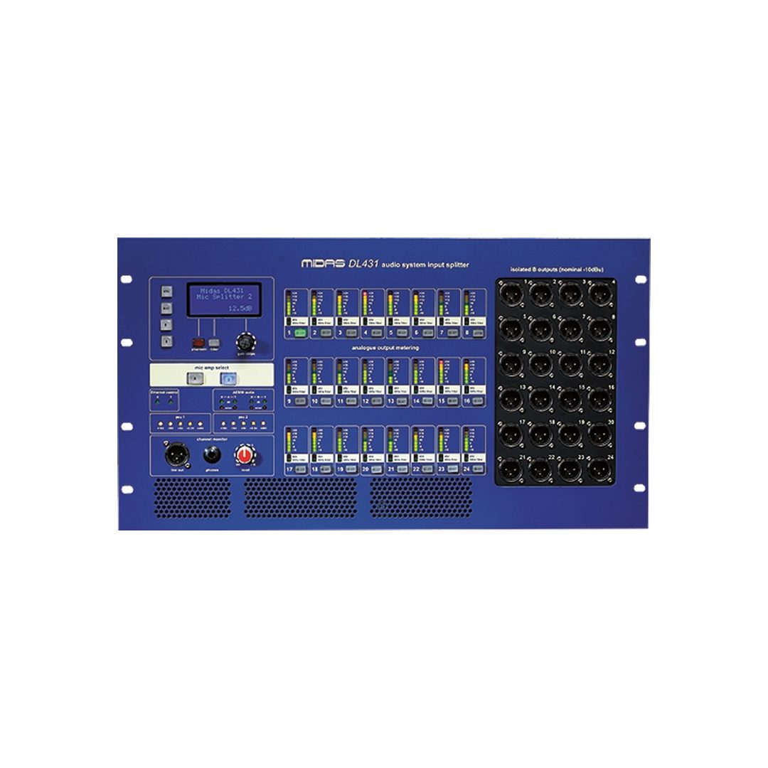 Midas DL431 24-input / 72-output Active Microphone Splitter