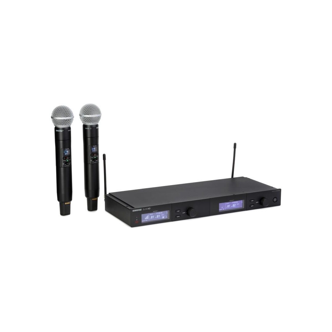 Shure SLXD24D/SM58 Digital Wireless Dual Handheld System - H55