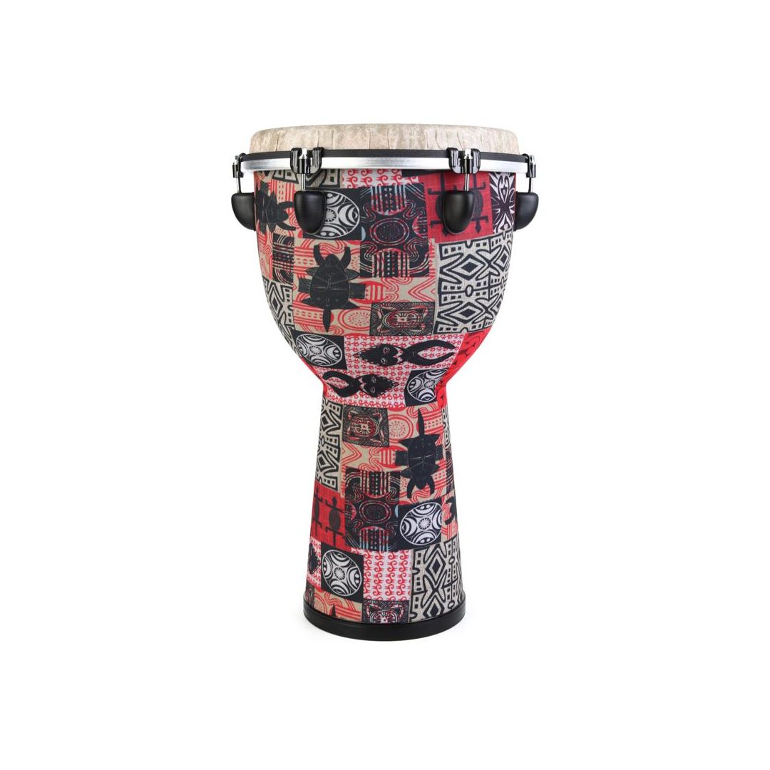 Remo Designer Series Apex Djembe - 12 inches, Red Kinte | Sweetwater
