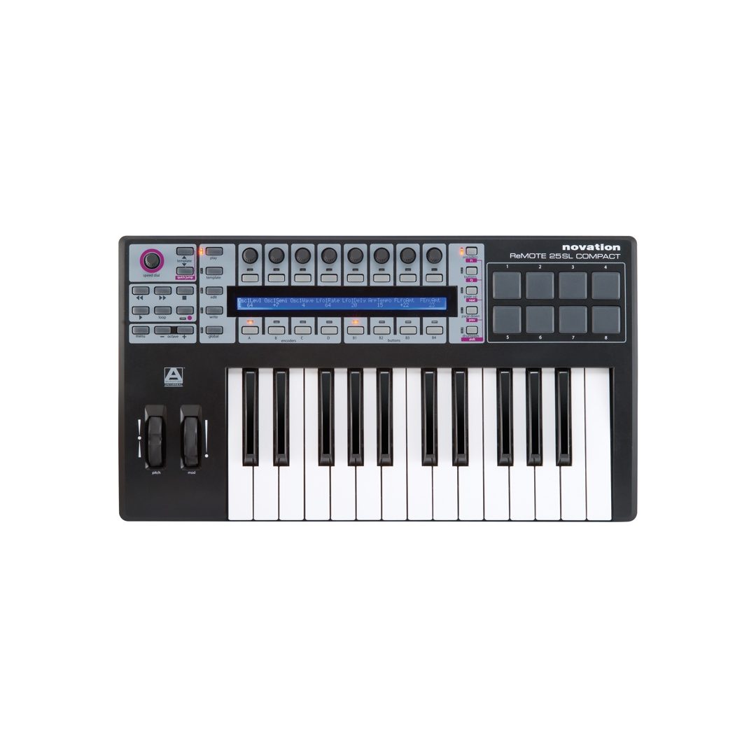 【中古・動作確認済】Novation ReMOTE 25 SL COMPACT Novation ReMOTE SL Compact 25 - 25-Key | Sweetwater