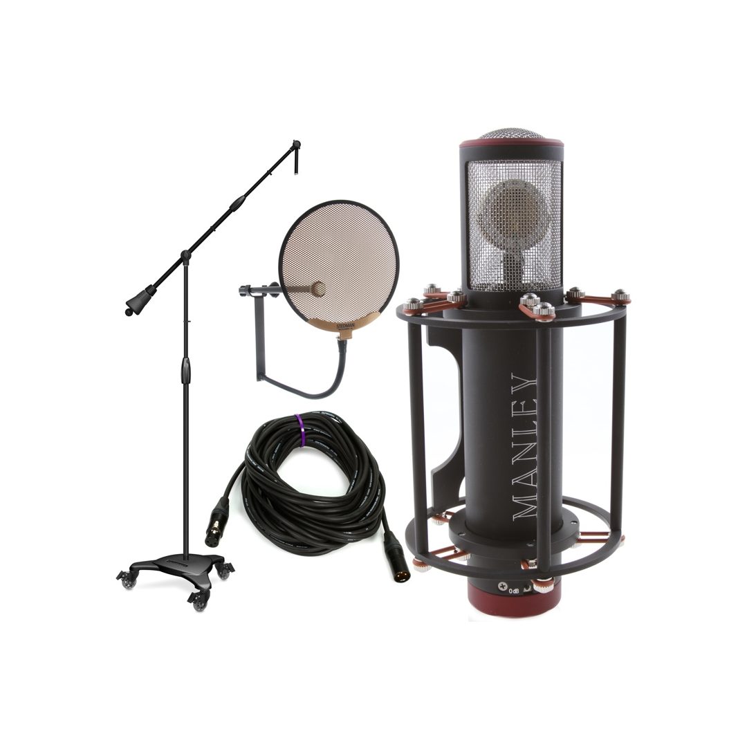 Manley Reference Mic with MC125 Stand & Pro Co Cable | Sweetwater