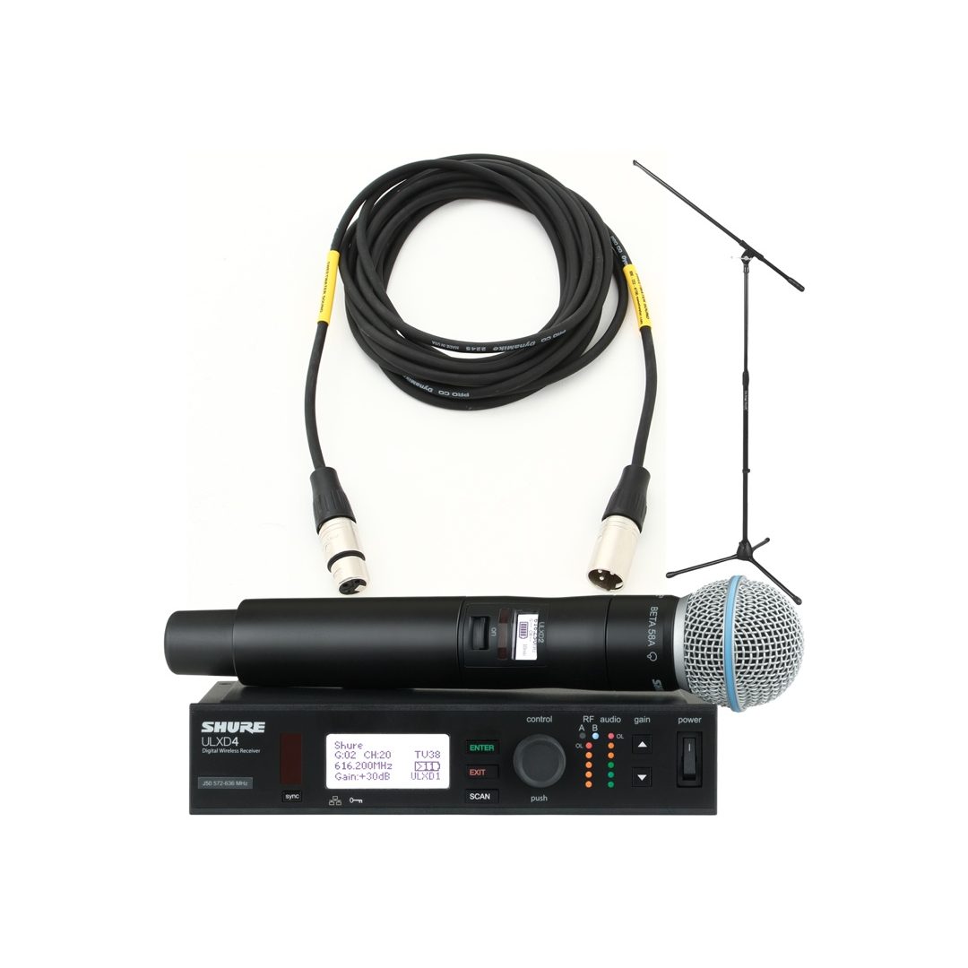 Shure ULXD24/B58 Mic Month 2013 Bundle - Beta 58A w/Stand & Cable