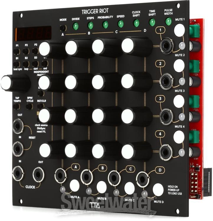 Tiptop Audio Trigger Riot Eurorack Sequencer Module - Black