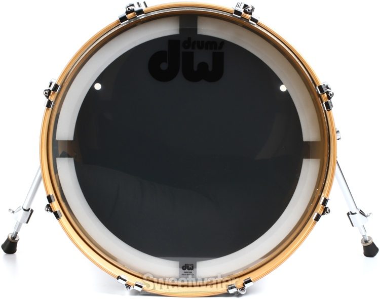 DW Performance Series Bass Drum - 14 x 18 inch - Ebony Stain Lacquer