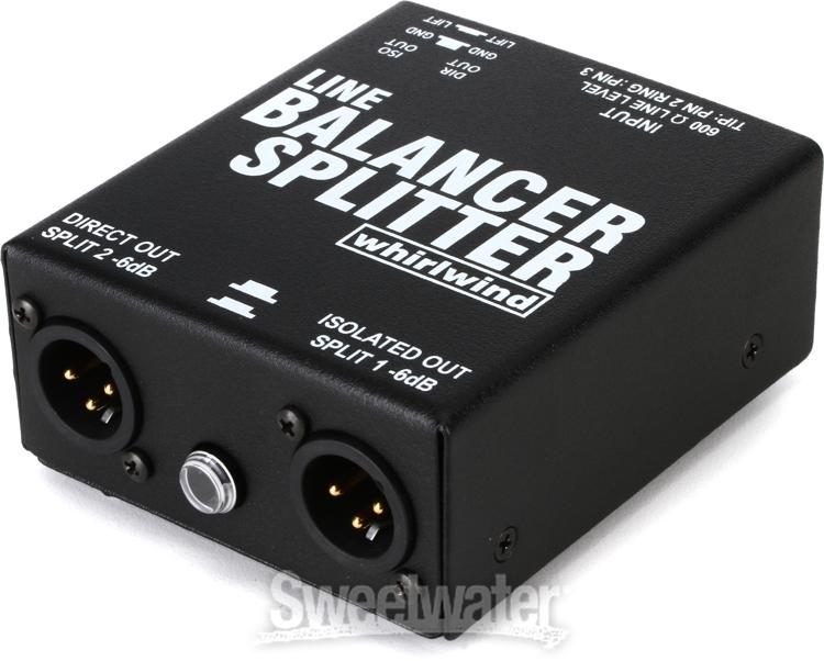 Whirlwind LBS 1x2 Live Balancer and Splitter | Sweetwater
