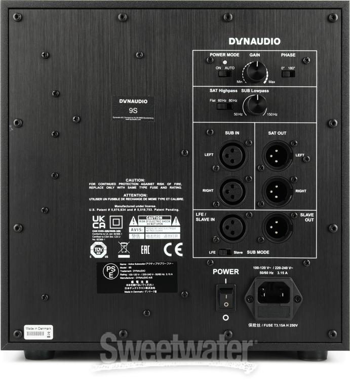 Undtagelse Assassin Uartig Dynaudio 9S 9.5 inch Powered Studio Subwoofer | Sweetwater