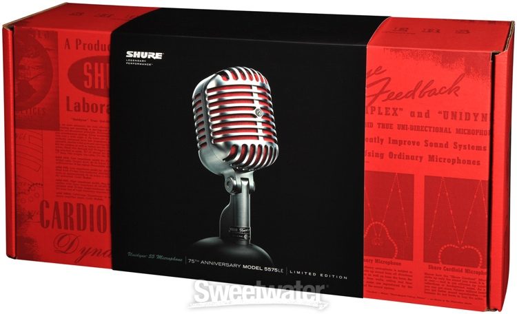 【 レア 】SHURE 5575LE　75周年記念 限定モデルマイク Amazon.co.jp: SHURE ダイナミック 75周年記念限定版 ボーカル