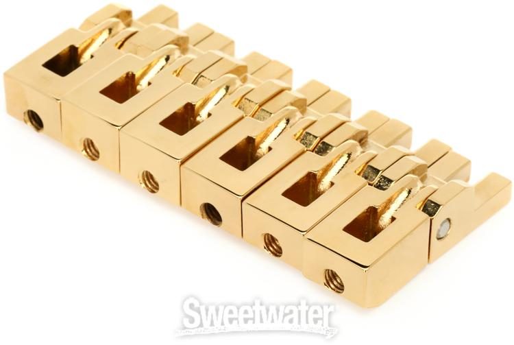 Floyd Rose FROBSSGP Original Bridge Saddles - Gold (Set of 6)