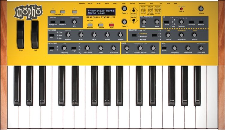 【値下げ】Dave Smith Mopho アナログシンセサイザー 32鍵 Dave Smith Instruments Mopho Keyboard 32-Key Analog