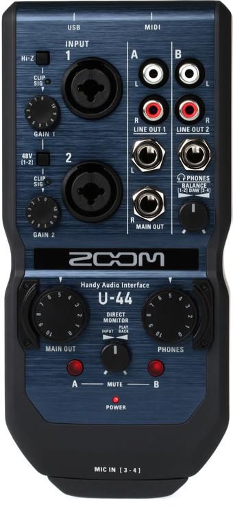 Zoom U-44 Handy Audio Interface Reviews | Sweetwater