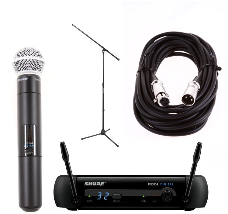 その他 SHURE PG58 Shure Shure PG58 Wireless Bundle - PGXD System with Stand & Cable
