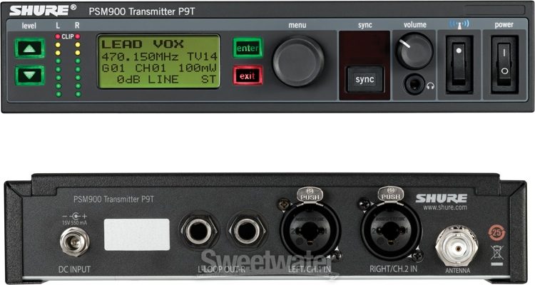 SHURE P9T L6 インイヤーモニター SHURE P9T-L6 インイヤーモニターシステム シングルチャンネル