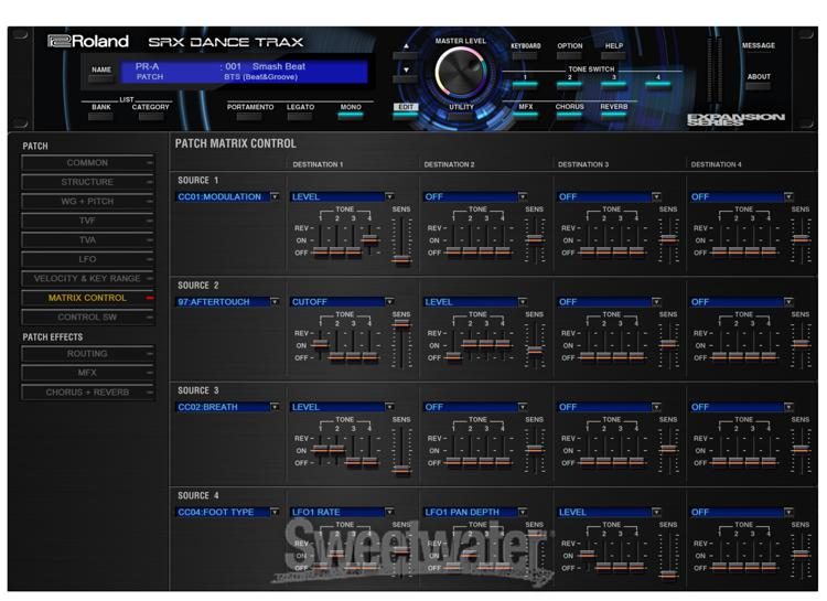 Roland SRX Dance Trax Synthesizer Software | Sweetwater