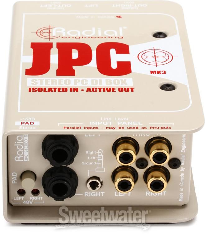 Radial JPC 2-channel Active Laptop Direct Box