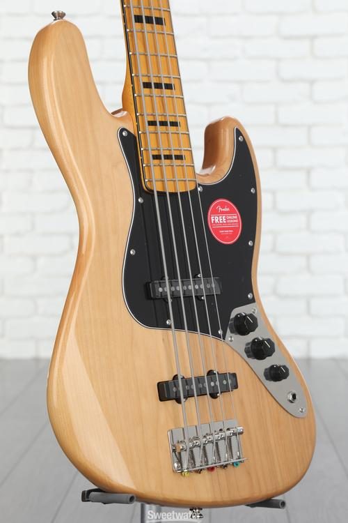 Squier Classic Vibe '70s Jazz Bass V - Natural with Maple Fingerboard