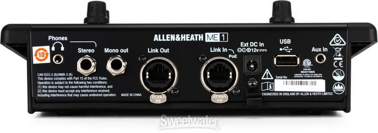 Allen & Heath ME-1 Personal Monitor Mixer