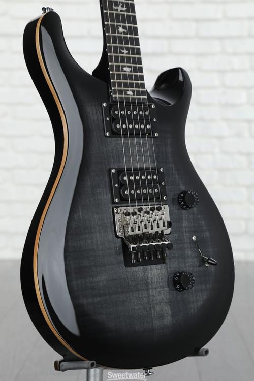 PRS SE Custom 24 Floyd Electric Guitar - Charcoal Burst | Sweetwater