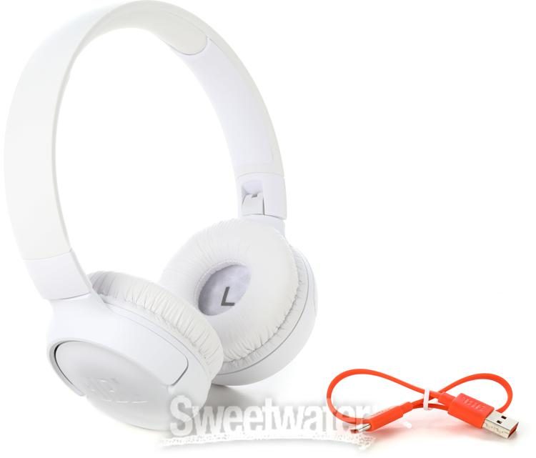 New JBL Tune 510BT: Wireless On-Ear Headphones with Purebass Sound - White