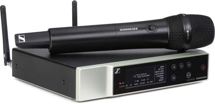Sennheiser EW-D 835-S Wireless Handheld Microphone System with Rechargeable Battery Pack and Charging Station - Q1-Q6