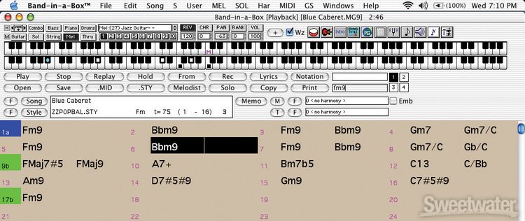 PG Music Band-in-a-Box for Mac -5-User Academic Lab Pack
