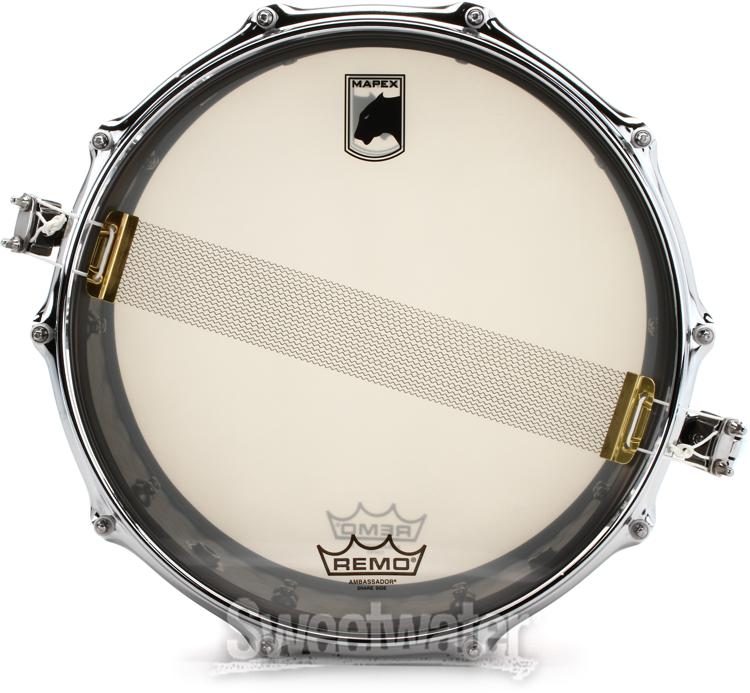 Mapex Black Panther Persuader Snare Drum - 6.5 x 14-inch, Hammered Brass