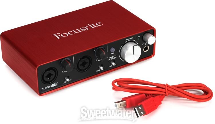 Focusrite Scarlett 2i2 USB Audio Interface | Sweetwater