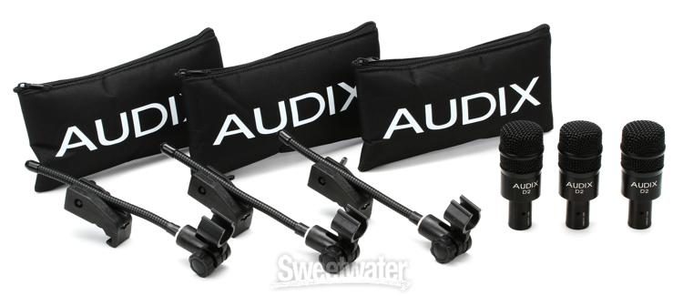 Audix D2 Trio Dynamic Instrument Microphone 3-pack