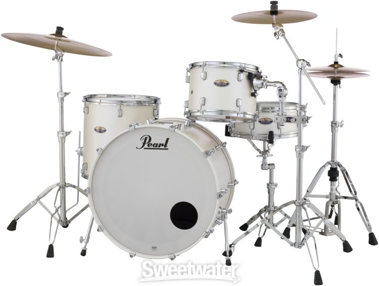 Pearl Decade Maple DMP943XP/C 3-piece Shell Pack - White Satin