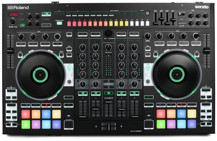 Roland DJ-808 4-deck Serato DJ Pro Controller with Drum Machine