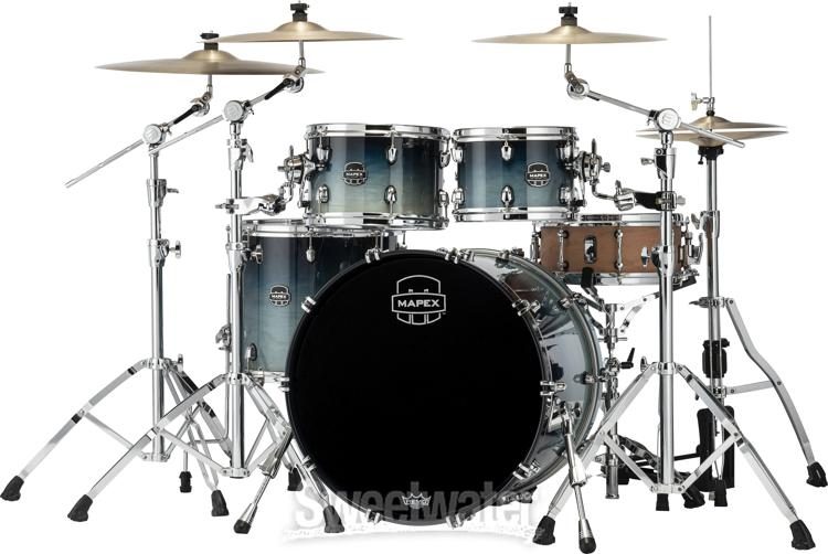 Mapex Saturn 4-piece Rock Shell Pack - Teal Blue Fade | Sweetwater