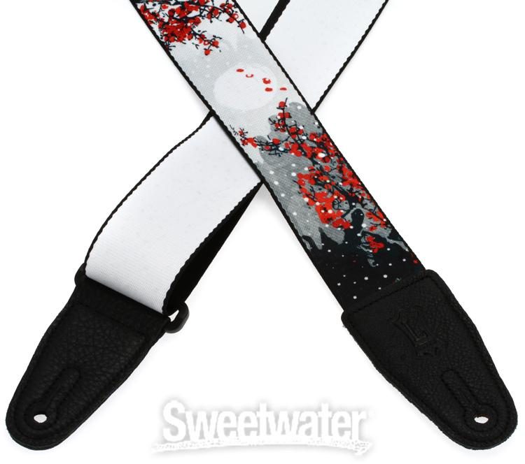 Levy's MPD2 Polyester Guitar Strap - Cherry Trees & Birds