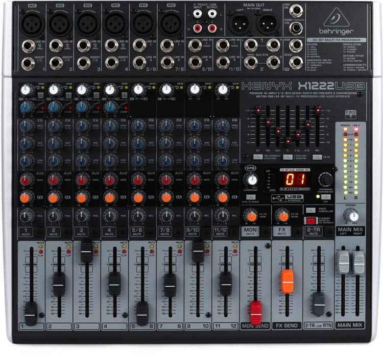 Behringer Xenyx X1222USB with USB and Effects Reviews | Sweetwater
