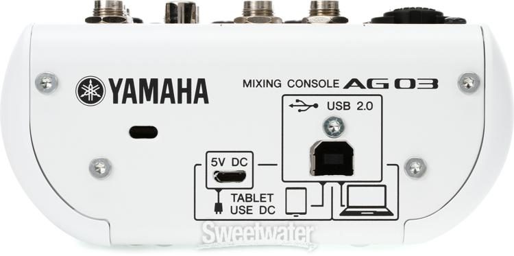 Yamaha AG03 3-channel Mixer and USB Audio Interface Sweetwater