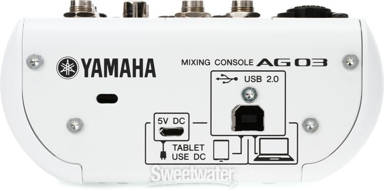 Yamaha AG03 3-channel Mixer and USB Audio Interface | Sweetwater