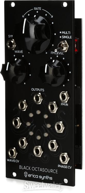 Erica Synths Black Octasource Syncable LFO Eurorack Module with Phase Shift