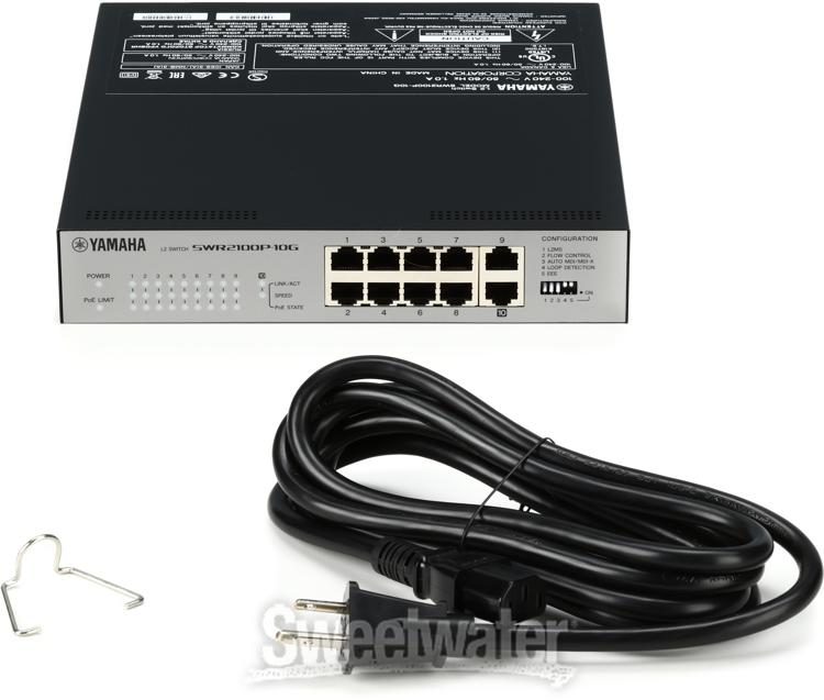 Yamaha SWR2100P-10G 10-port L2 Network Switch, with PoE