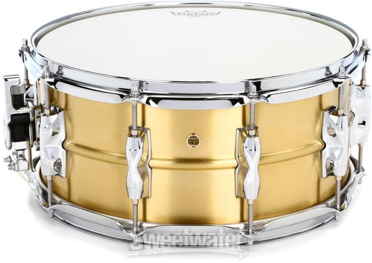 Pearl Sensitone Custom Alloy Brass Shell 14×5.5 snare drum used item from  Japan 