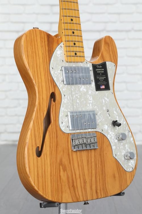 Fender American Vintage II 1972 Telecaster Thinline Electric Guitar - Aged  Natural