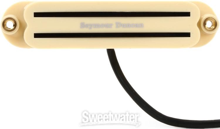 Seymour Duncan SHR-1b Hot Rails Bridge Strat Single Coil Sized Humbucker  Pickup - Cream