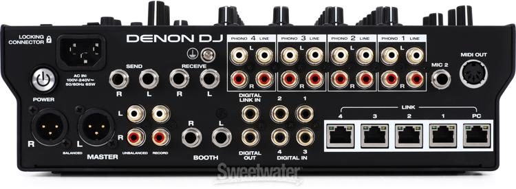 Denon DJ X1850 PRIME Professional 4-Channel DJ Club Mixer with Smart Hub