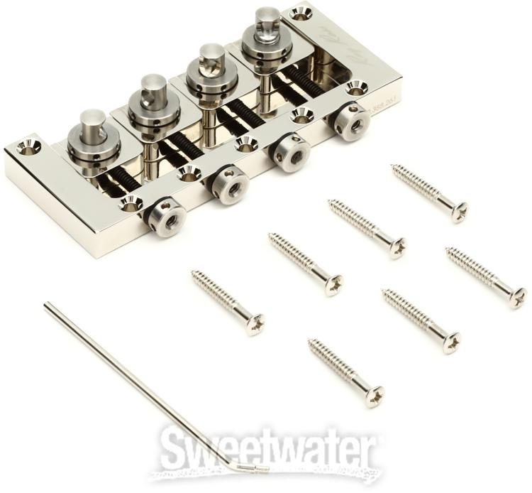 Ray Ross RRB4N Ray Ross Saddle-less 4-string Bass Bridge - Nickel